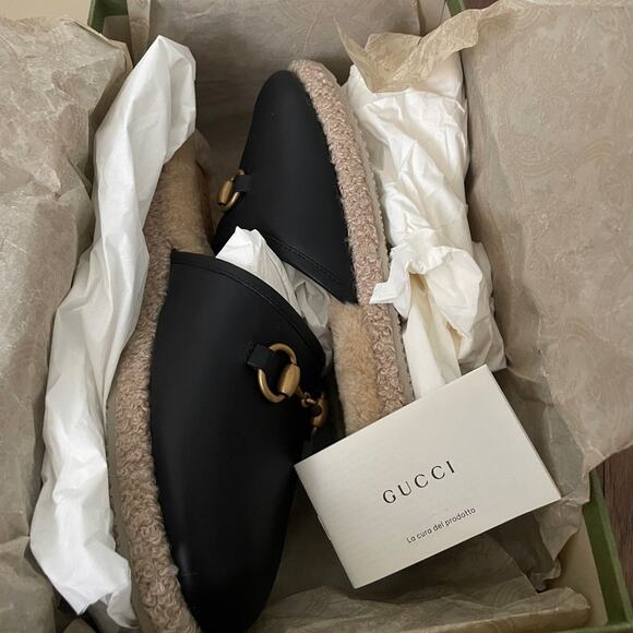 Gucci Shoes - NWT Gucci Black Fria Mules Shoes